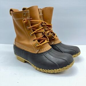 LL Bean Big Kids Size 2 Original Bean Boots Made in Maine Outdoor Adventure Rain